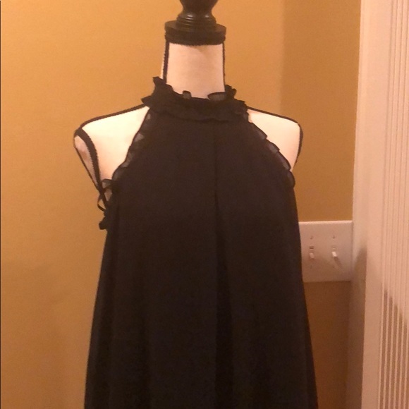 Cute BCBG Black halter dress. - Picture 2 of 7